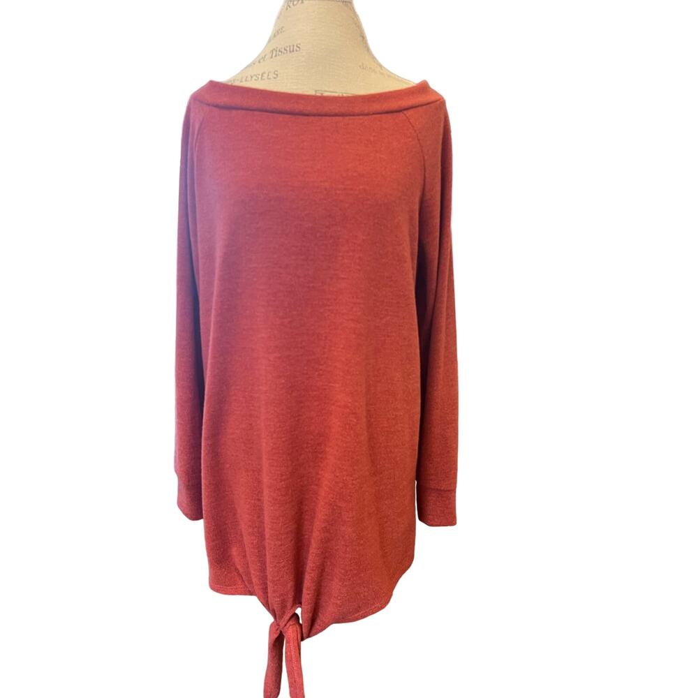 Bellamie Women's Plus Size Tie Waist Sweater Size 1X EUC